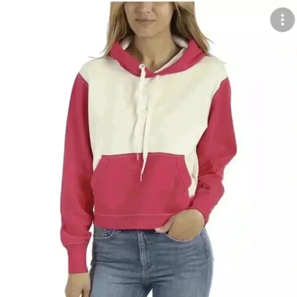 Rag & Bone Womens Multicolor Color Block Shrunken Hoody Sweater Size Sp